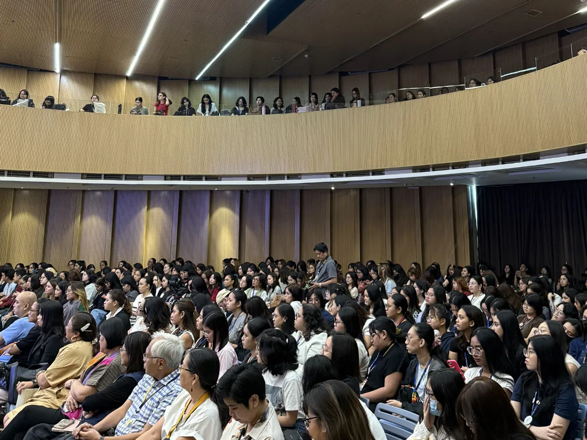 Over 300 girls and faculty members from Miriam College joined the talk